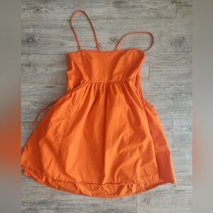 Day + Moon Orange Mini Dress